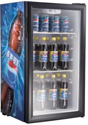 Mini Glass Door Beverage Refrigerator Display Showcase