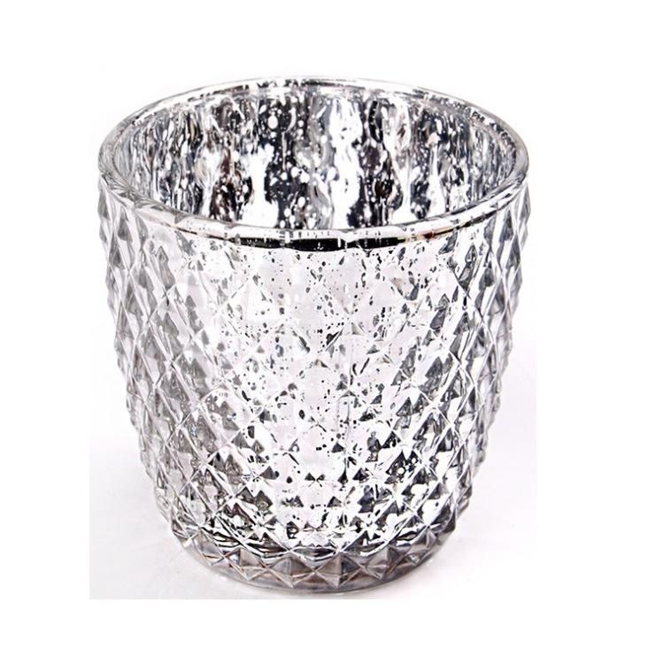 Vss Mercury Silver Votive Glass Candle Holder for Christmas