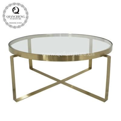 Italian Metal Coffee Table Legs Simple Stainless Steel Center Table for Living Room Sofa Set