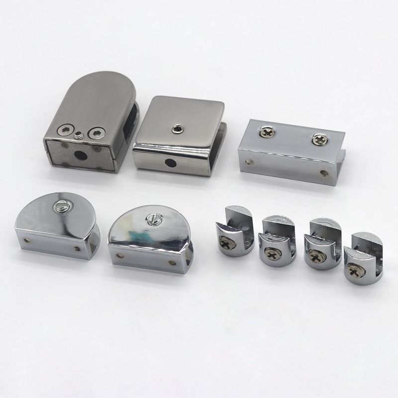 Mirror Frameless Mini Zinc Alloy Glass Clip