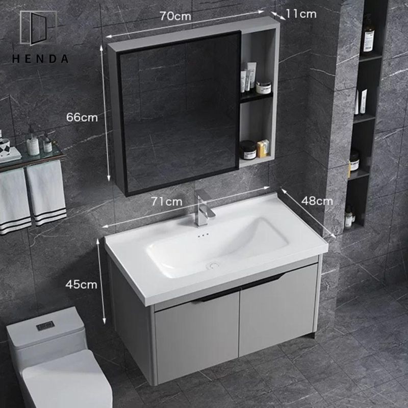 Small Home Furniture Aluminium Cabinet Bathroom Vanity Unit