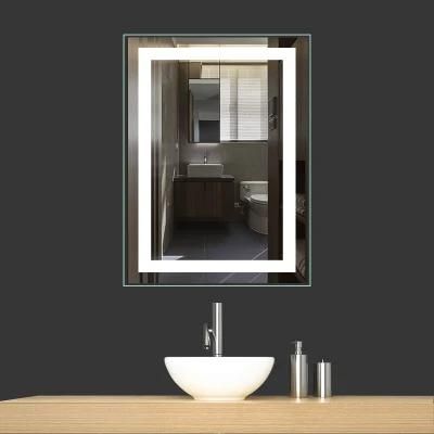 Home Hotel Lighted Mirror 5mm Hotel Fogless Illuminated LED Bathroom Vanity Mirror with CE/RoHS