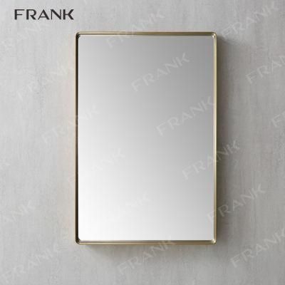 Salon Vanity Bathroom Mirror with Metal Frame Custom with Storage