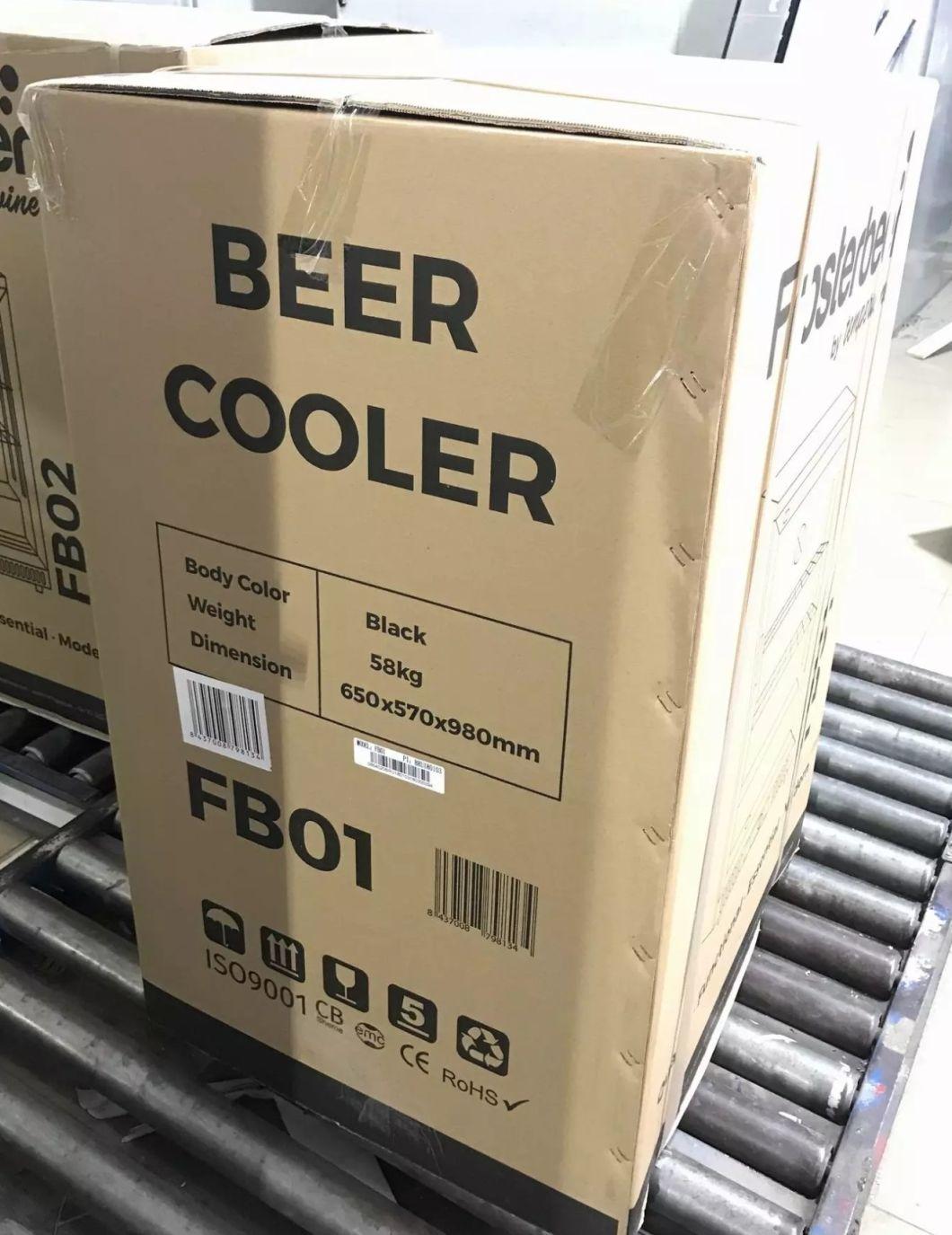 Low Noise Countertop Display Fridge Beer Showcase for Bar Supermarket