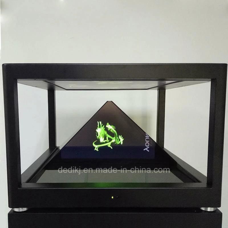 Dedi High Quality 3-Sided Hologram Pyramid Display Showcase