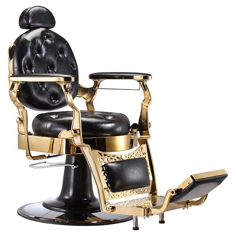 Hl-9258 Salon Barber Chair for Man or Woman with Stainless Steel Armrest and Aluminum Pedal