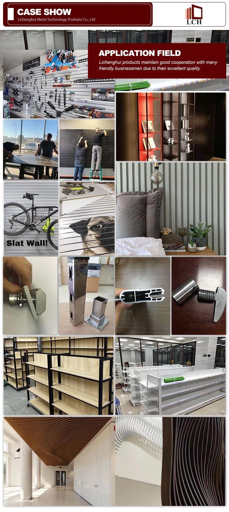 Hot Selling High Quality Selling Punching Wall Furniture Aluminum Profile Accessories