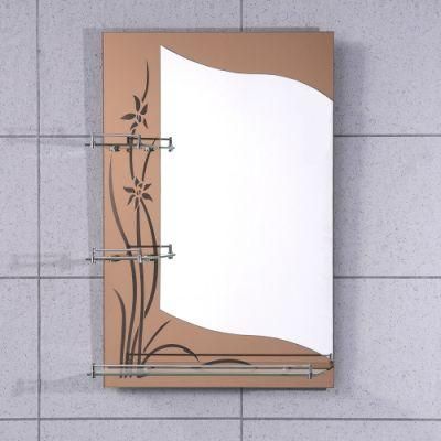Double Layer Bathroom Mirror with Shelves