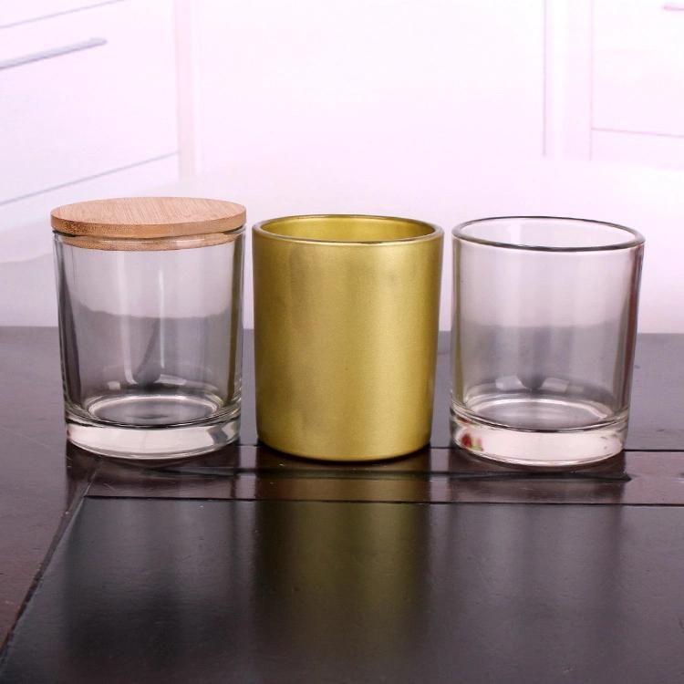 Hot Sell Hih Qulaity 500ml Empty Cylinder Candle Jar Holder with Wooden Cork Lid