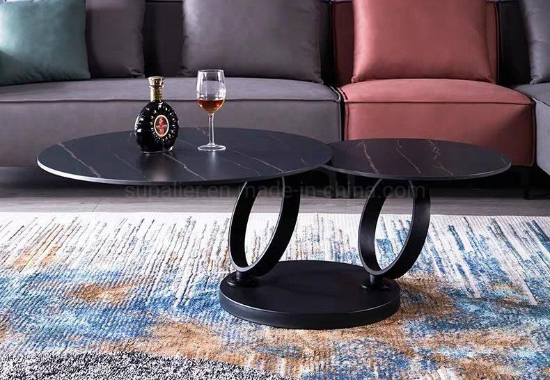 Hotel Modern Silver Tempering Glass Top Coffee Table