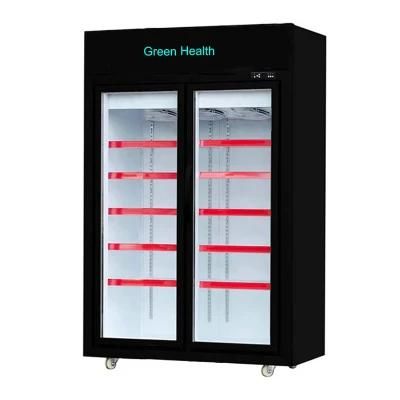 Showcase Ice Cream Display Upright Commercial Glass Door Freezer