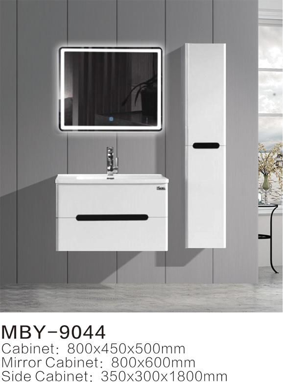 Hotel European Modern Wall-Hung Bathroom Vanity with Mirror Cabinet