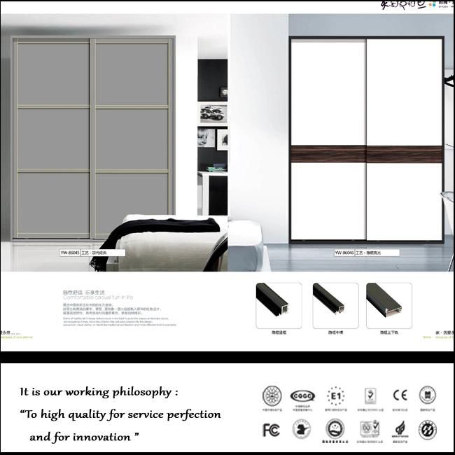 Guangzhou Manufacturer Flowers Sliding Doors Wardrobe