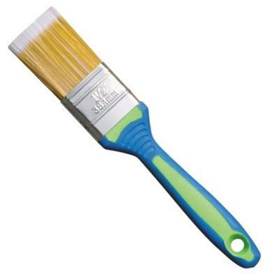 Wooden Handle Black Paint Brush with Plastic Handle