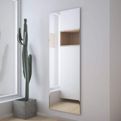 Contemporary Beveled Full Length Rectangular New Frameless Lightweight Beveled Wall Mirror, Makeup Bathroom Dressing Mirrors for Vanity Decor