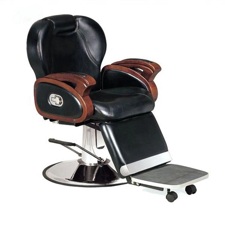 Hl- 6116 2021 Salon Barber Chair for Man or Woman with Stainless Steel Armrest and Aluminum Pedal