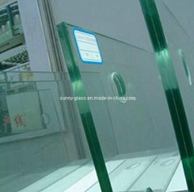 8mm 10mm Polished Edge Clear Furniture Glass Shelves with Holes