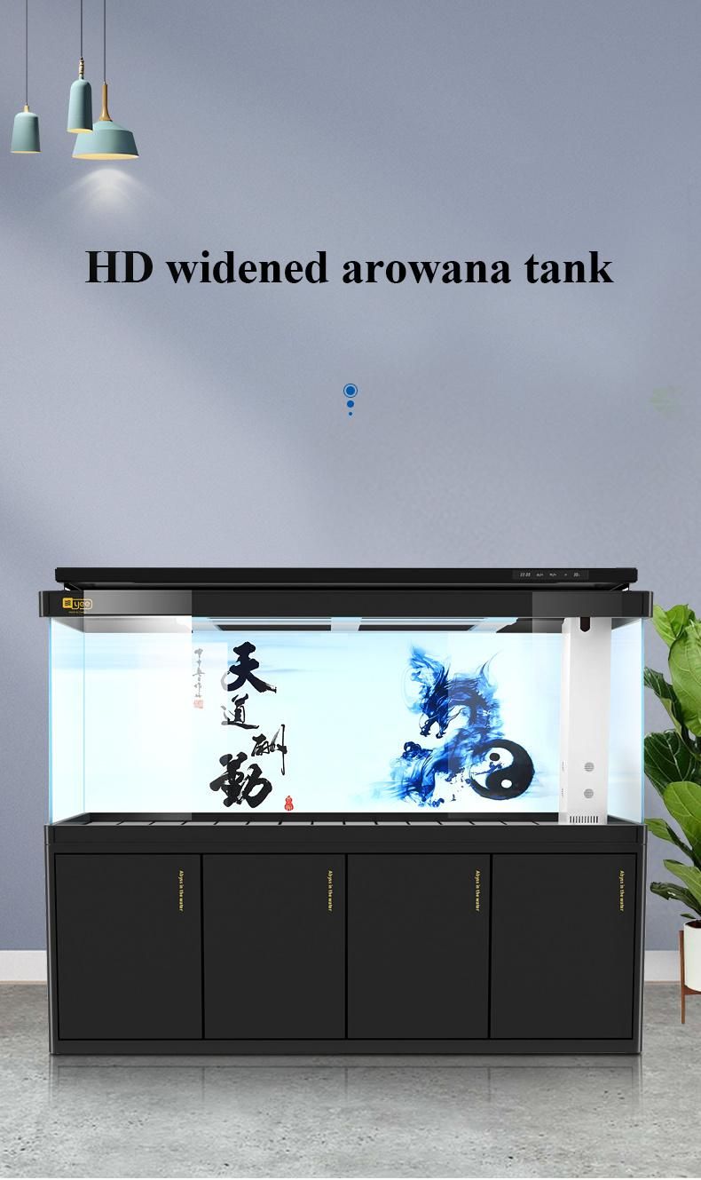 Yee Fish Tank Aquarium Filter Ecological Fish Tank Plus Cabinet