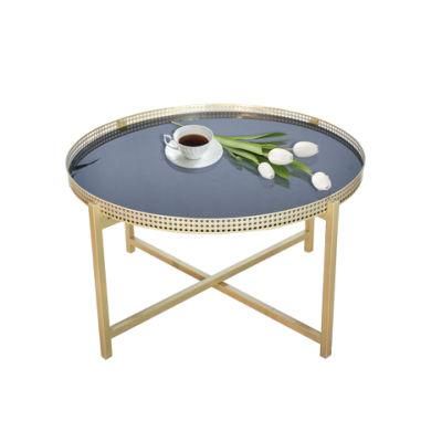 New Modern Metal Living Room Furniture Hotel Coffee Tables Round Home Table