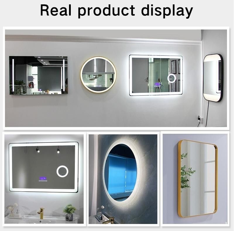 Factory Touch Screen Anti Fog Wall Mounted Lighted LED Mirror Pass TUV /ETL Certificate