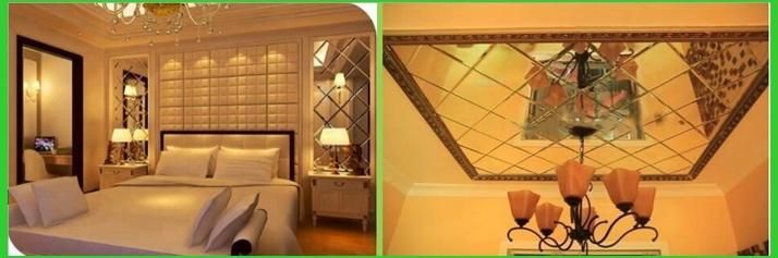 China Manufacturer Frameless Beveled Rectangular Hotel Bathroom Mirror