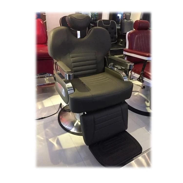 Hl-9287 Salon Barber Chair for Man or Woman with Stainless Steel Armrest and Aluminum Pedal