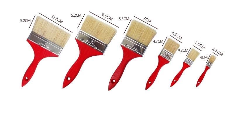 High Quality Angle Sash Paint Brush with Wooden Long Handle