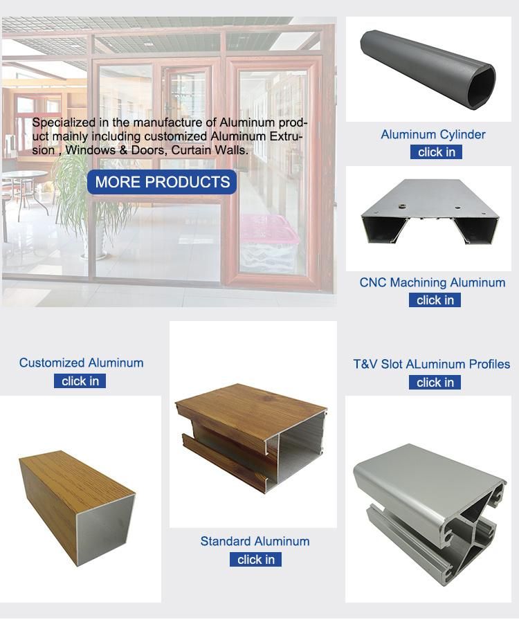 Aluminium Extrusion Profile Cabinet Handle Customized Shape and Various Surface Treatment