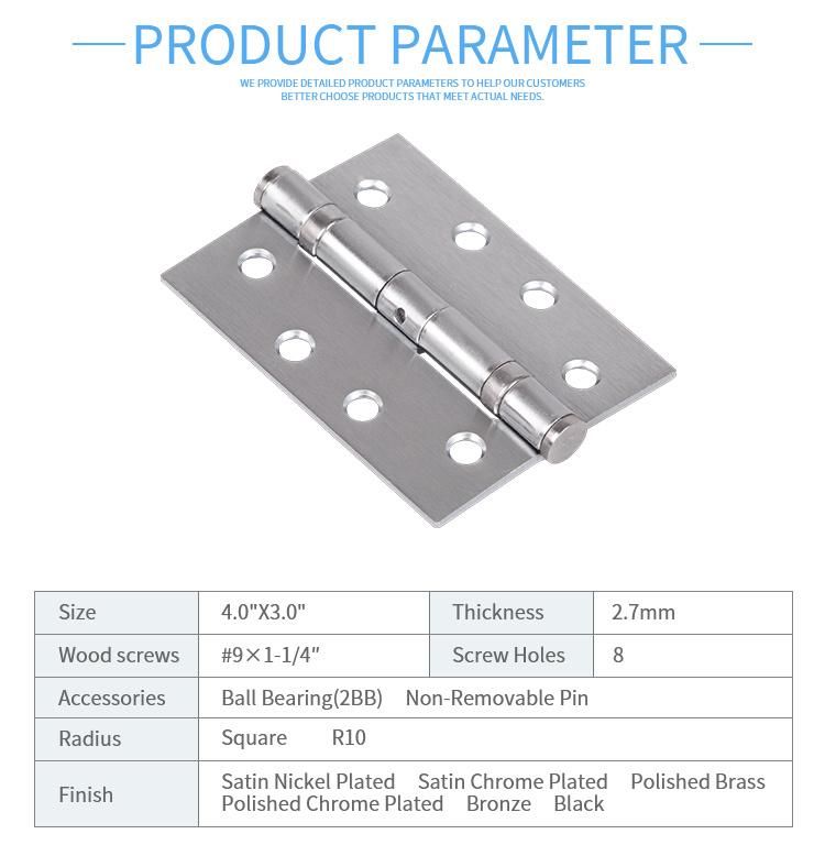 4bb 2bb Glass Door Furniture Cupboard Stainless Steel Hinge