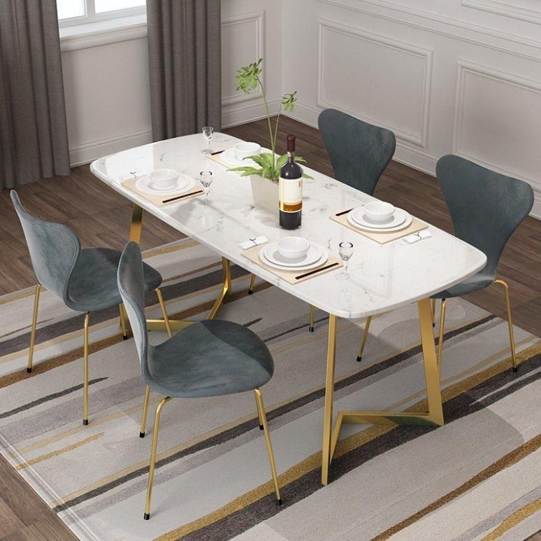 Modern Design Dining Room Furniture Tempered Glass Table Wholesale Dining Table