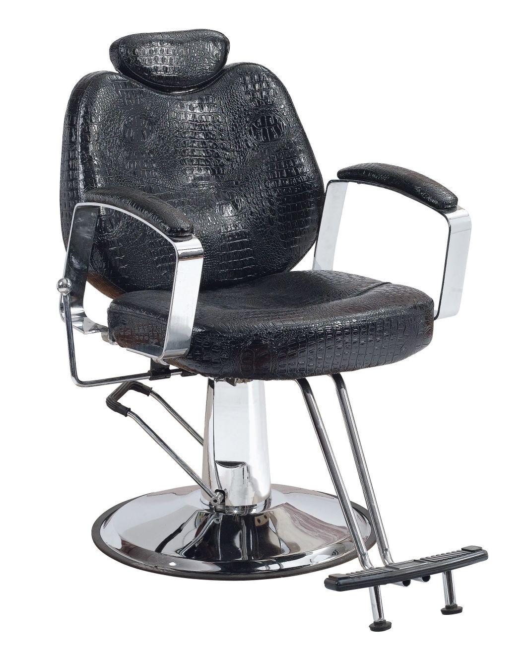 Hl- 985 Salon Barber Chair for Man or Woman with Stainless Steel Armrest and Aluminum Pedal