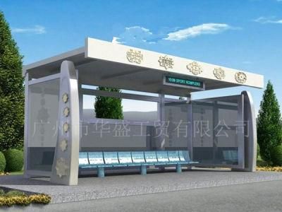 Outdoor Furniture Bus Shelter for Public (HS-BS-D005)
