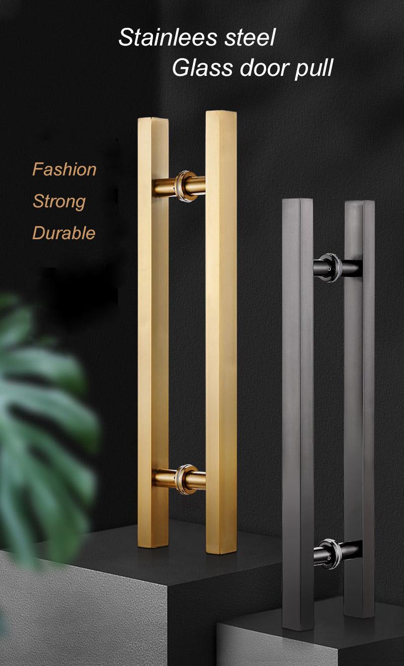 Stainless Steel Modern Contemporary Entry Door Handle Bar Ladder Pull Shower Glass Sliding Barn Door Interior Exterior Door Pull