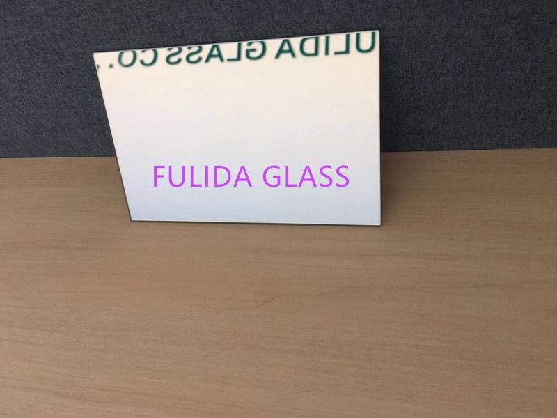 2mm Clear Aluminum Mirror Float Glass with Green Painting