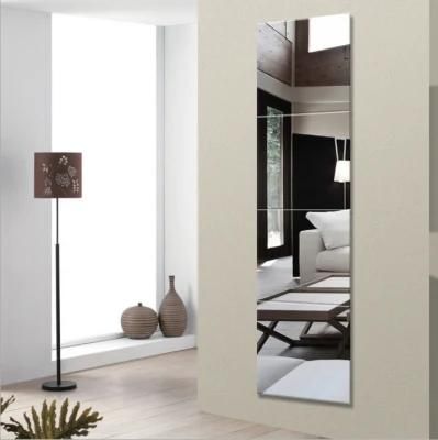 Safety Mirror with Vinyl Back Made of Quality Float Glass to Decorate Home