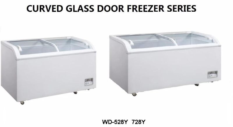 Display Showcase Cooler with Sliding Glass Door for Supermarkt Restaurant