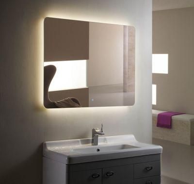 Wholesale Decorative Mirror Rectangle Suface Mount Horizontal Verital Vanity LED Backlit Bathroom Mirror for Bath Supplies