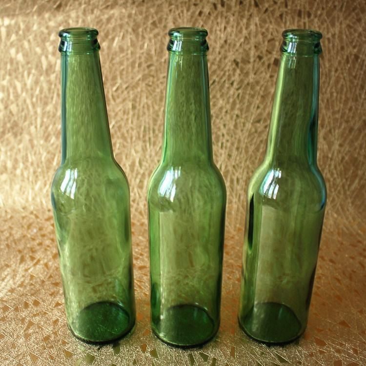 330ml Emerald Beer Bottle Empty Bottle Beverage Glass Bottle Refined Beer Bottle Wine Cabinet Decorative Wine Bottle Glassware