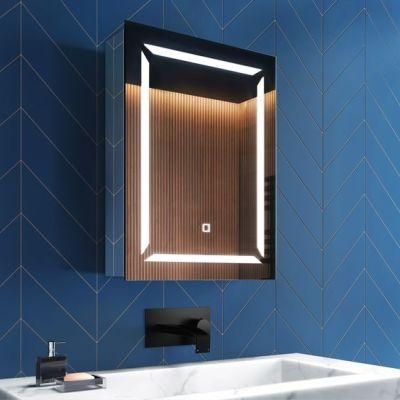 Bathroom Furniture Kitchen Medicine Mirror Cabinet Hotel Wall Mounted LED Mirror Cabinet with Ss Aluminum Structure