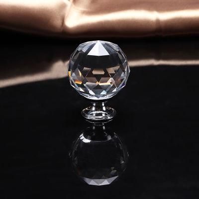 Hot Sale Home Decor Crystal Glass Cabinet Knobs and Handles