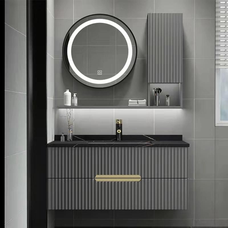 Wall Handing Lighted Mirror Adjustable Light Color LED Mirror for Bathroom Make up