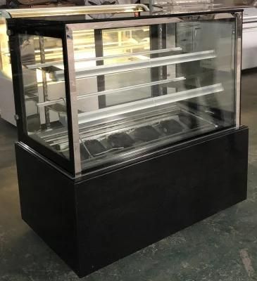 LED Light Commercial Display Cake Refrigerator Showcase