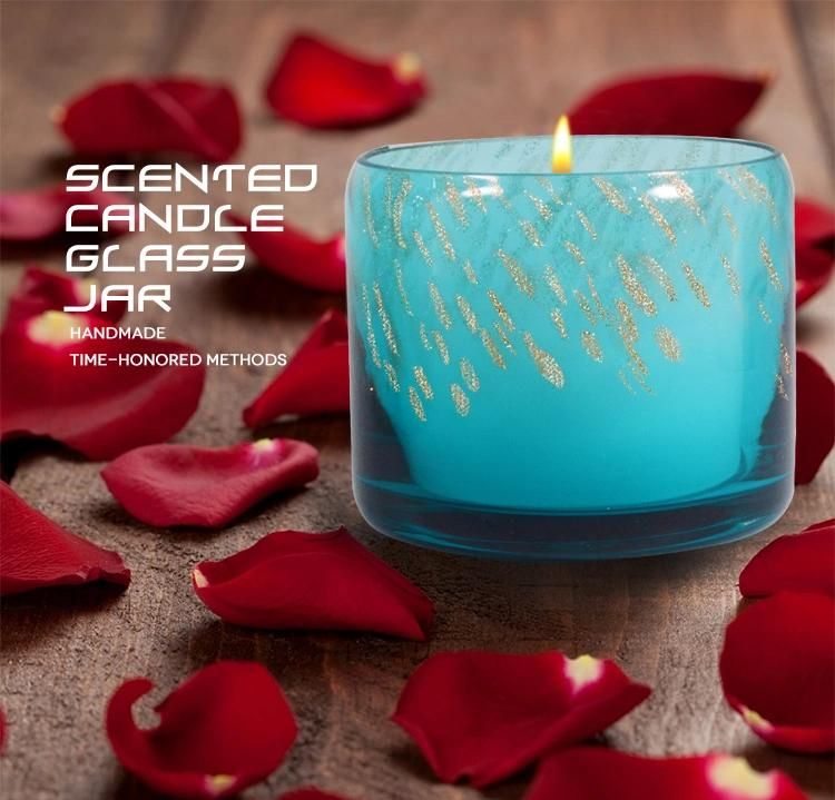 Empty Glass Candle Jar Home Glass Candle Jar Candle Holder for Home Decoration