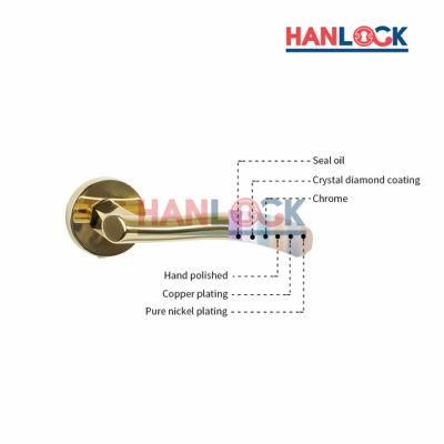 Modern Safety Wooden Lever Door Handles Door Handle Interior Lock