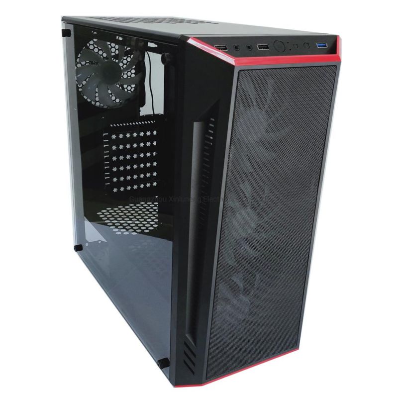 Iron Mesh Front Panel Computer Cabinet for Gaming