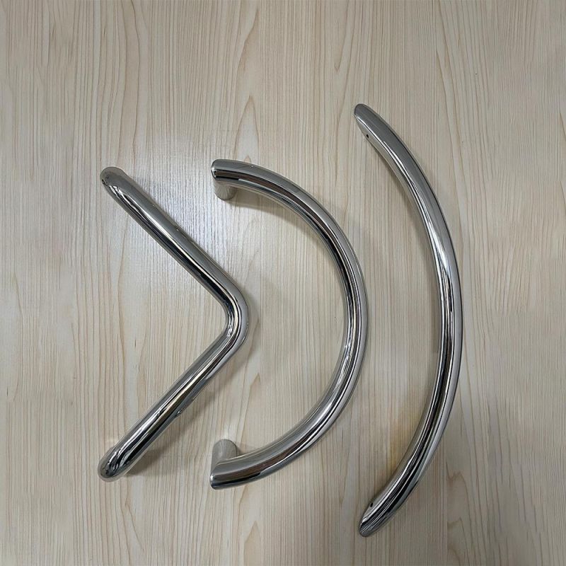 Stainless Steel 304 Bend Pull Handle for Glass Door