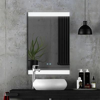 Wholesale Luxury Home Decorative Smart Wash Basin Mirror LED Bathroom Frameless Backlit Wall Glass Vanity Mirror