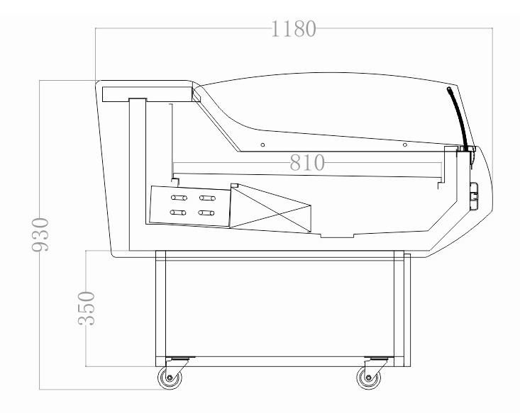 Supermarket Glass Door Commercial Refrigerator Fresh Meat Fresh Cabinet Freezer