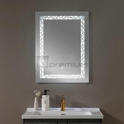 China Wholesale Luxury Home Decorative Smart Mirror Wholesale LED Bathroom Backlit Wall Glass Vanity Mirror Tube Strip
