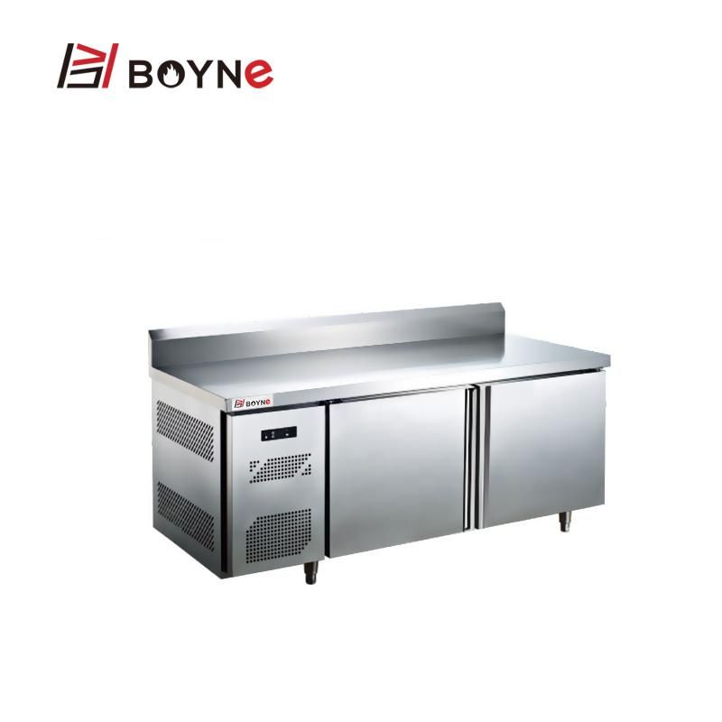 Restaurant Kitchen Counter Chiller Stainless Steel Customized Work Bench